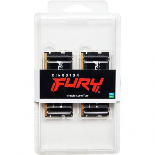 Оперативная память Kingston FURY 16 GB (2x8GB) SO-DIMM DDR5 4800 MHz Impact (KF548S38IBK2-16)