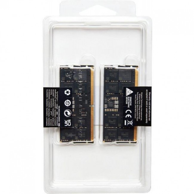 Оперативная память Kingston FURY 16 GB (2x8GB) SO-DIMM DDR5 4800 MHz Impact (KF548S38IBK2-16)