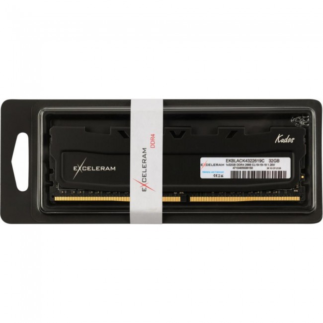 Exceleram 32 GB DDR4 2666 MHz Black Kudos (EKBLACK4322619C)