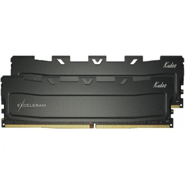 Оперативная память Exceleram 32 GB (2x16GB) DDR4 3200 MHz Kudos Black (EKBLACK4323222CD)
