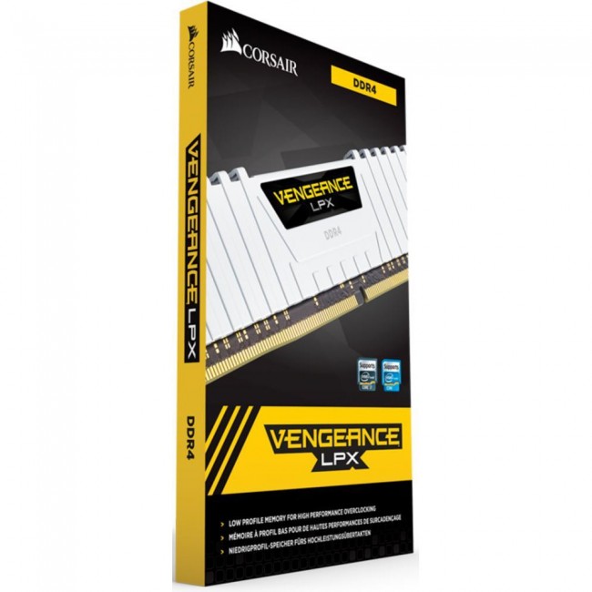 Corsair 32 GB (2x16GB) DDR4 3200 MHz Vengeance LPX White (CMK32GX4M2E3200C16W)