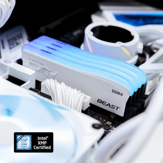 Kingston FURY 32 GB (2x16GB) DDR4 3600 MHz Beast RGB Special Edition White (KF436C18BWAK2/32)