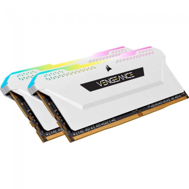 Corsair 32 GB (2x16GB) DDR4 3600 MHz Vengeance RGB Pro SL White (CMH32GX4M2D3600C18W)