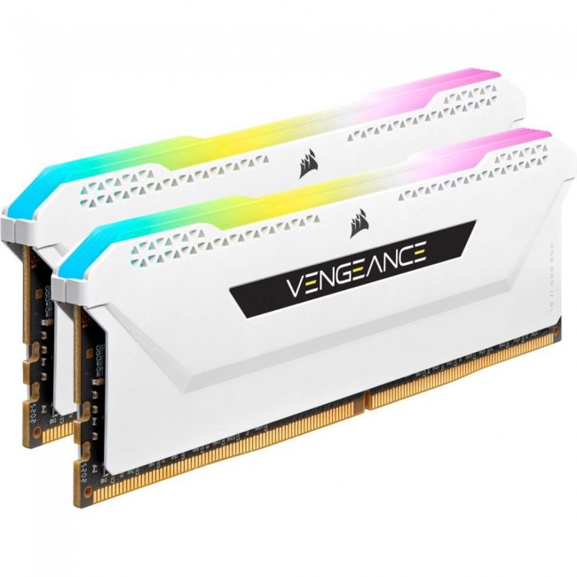Corsair 32 GB (2x16GB) DDR4 3600 MHz Vengeance RGB Pro SL White (CMH32GX4M2D3600C18W)