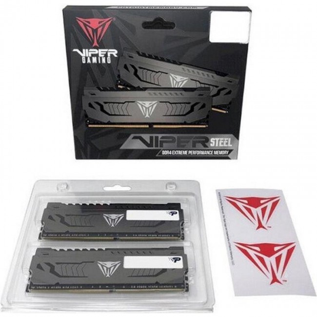 PATRIOT 32 GB (2x16GB) DDR4 3600 MHz Viper Steel (PVS432G360C8K)