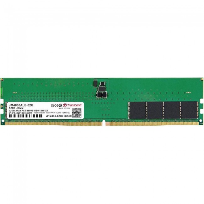 Transcend 32 GB (2x16GB) DDR5 4800 MHz (JM4800ALE-32G)