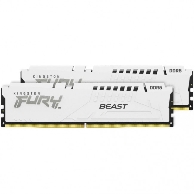 Оперативная память Kingston FURY 32 GB (2x16GB) DDR5 5200 MHz Beast EXPO White (KF552C36BWEK2-32)