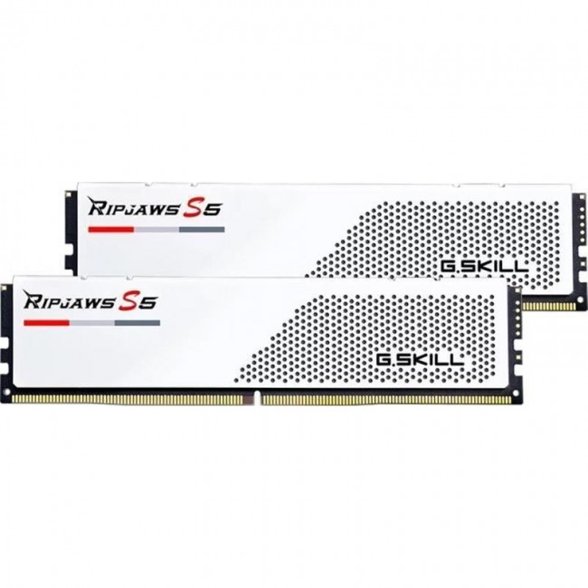 G.Skill 32 GB (2x16GB) DDR5 5200 MHz Ripjaws S5 White (F5-5200J4040A16GX2-RS5W)