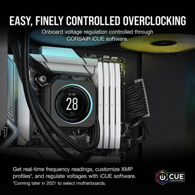 Corsair 32 GB (2x16GB) DDR5 5200 MHz Vengeance White (CMK32GX5M2B5200C40W)