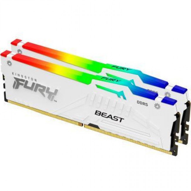 Kingston FURY 32 GB (2x16GB) DDR5 5600 MHz Beast RGB EXPO White (KF556C36BWEAK2-32)