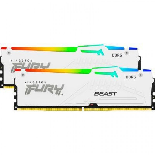 Kingston FURY 32 GB (2x16GB) DDR5 5600 MHz Beast RGB EXPO White (KF556C36BWEAK2-32)