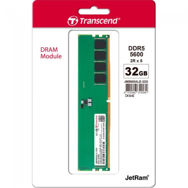 Transcend 32 GB DDR5 5600 MHz JetRam (JM5600ALE-32G)