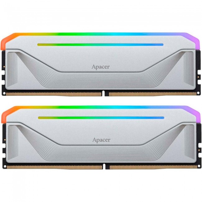 Apacer 32 GB (2x16GB) DDR5 5600 MHz Nox RGB Silver (AH5U32G56C522NWAA-2)