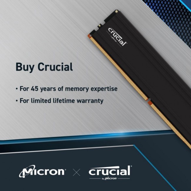 Crucial 32 GB (2x16GB) DDR5 5600 MHz Pro (CP2K16G56C46U5)