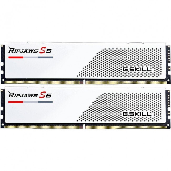 G.Skill 32 GB (2x16GB) DDR5 5600 MHz Ripjaws S5 Matte White (F5-5600J3036D16GX2-RS5W)