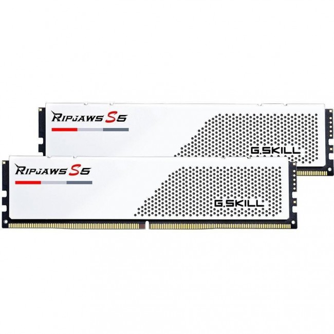 G.Skill 32 GB (2x16GB) DDR5 5600 MHz Ripjaws S5 Matte White (F5-5600J3036D16GX2-RS5W)