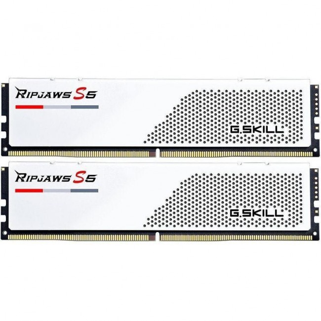 G.Skill 32 GB (2x16GB) DDR5 5600 MHz Ripjaws S5 Matte White (F5-5600J3036D16GX2-RS5W)