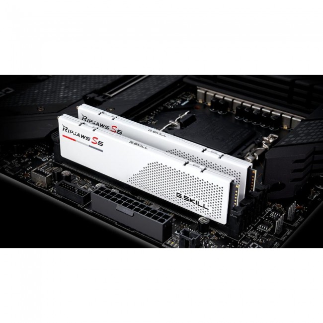 G.Skill 32 GB (2x16GB) DDR5 5600 MHz Ripjaws S5 White (F5-5600J4040C16GX2-RS5W)