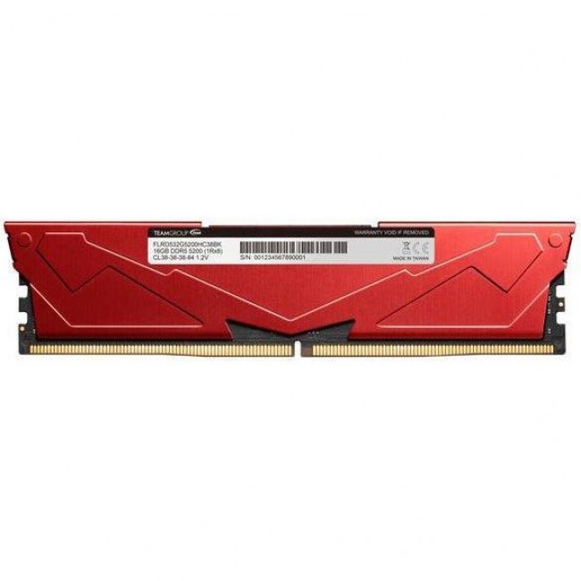 TEAM 32 GB (2x16GB) DDR5 6000MHz T-Force Vulcan Red (FLRD532G6000HC38GDC01)