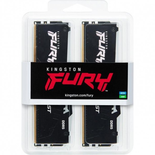 Kingston FURY 32 GB (2x16GB) DDR5 6000 MHz Beast RGB Black (KF560C30BBAK2-32)