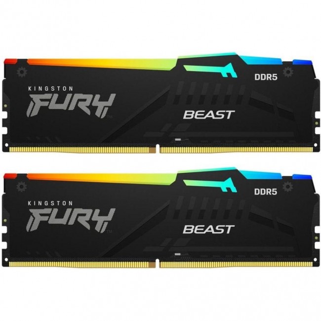 Kingston FURY 32 GB (2x16GB) DDR5 6000 MHz Beast RGB EXPO Black (KF560C36BBE2AK2-32)