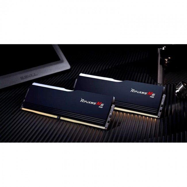 G.Skill 32 GB (2x16GB) DDR5 6000 MHz Ripjaws M5 RGB Black (F5-6000J3040F16GX2-RM5RK)