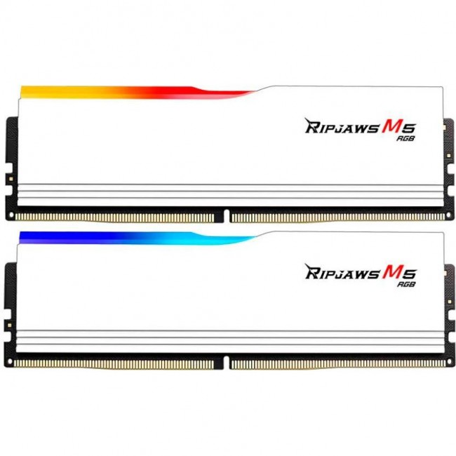 G.Skill 32 GB (2x16GB) DDR5 6000 MHz Ripjaws M5 RGB White (F5-6000J3238F16GX2-RM5RW)