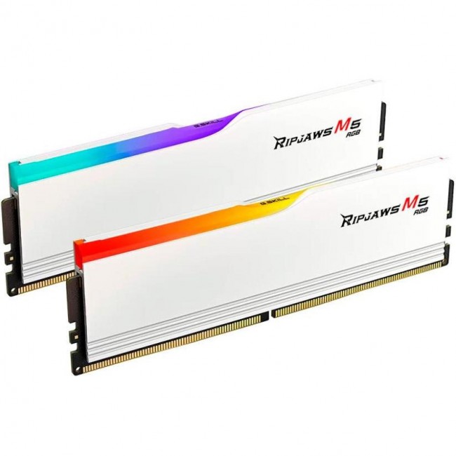 G.Skill 32 GB (2x16GB) DDR5 6000 MHz Ripjaws M5 RGB White (F5-6000J3238F16GX2-RM5RW)