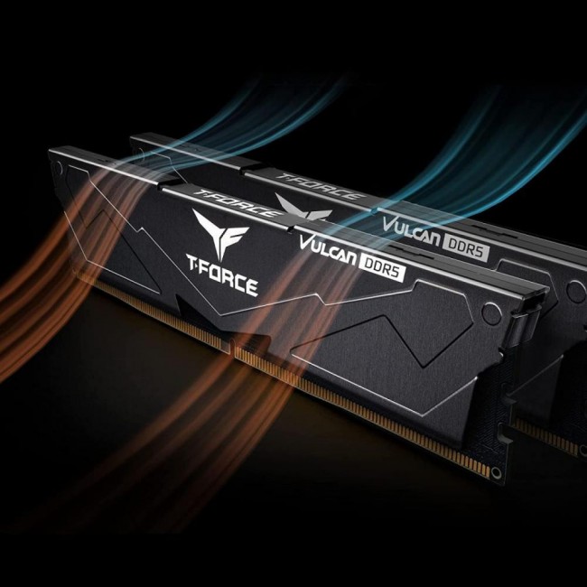 TEAM 32 GB (2x16GB) DDR5 6000 MHz T-Force Vulcan Black (FLBD532G6000HC38GDC01)