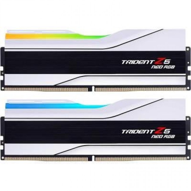 Оперативная память G.Skill 32 GB (2x16GB) DDR5 6000 MHz Trident Z5 Neo RGB Matte White (F5-6000J3036F16GX2-TZ5NRW)
