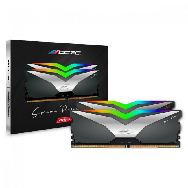 OCPC 32 GB (2x16GB) DDR5 6200 MHz Pista Titanium/Silver (MMPT2K32GD562C36T)