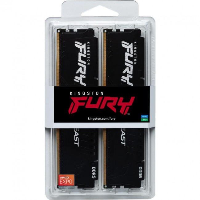Kingston FURY 32 GB (2x16GB) DDR5 6400 MHz Beast EXPO (KF564C32BBEK2-32)
