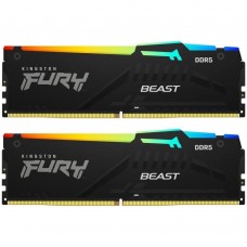 Оперативная память Kingston FURY 32 GB (2x16GB) DDR5 6400 MHz Beast RGB EXPO (KF564C32BBEAK2-32)