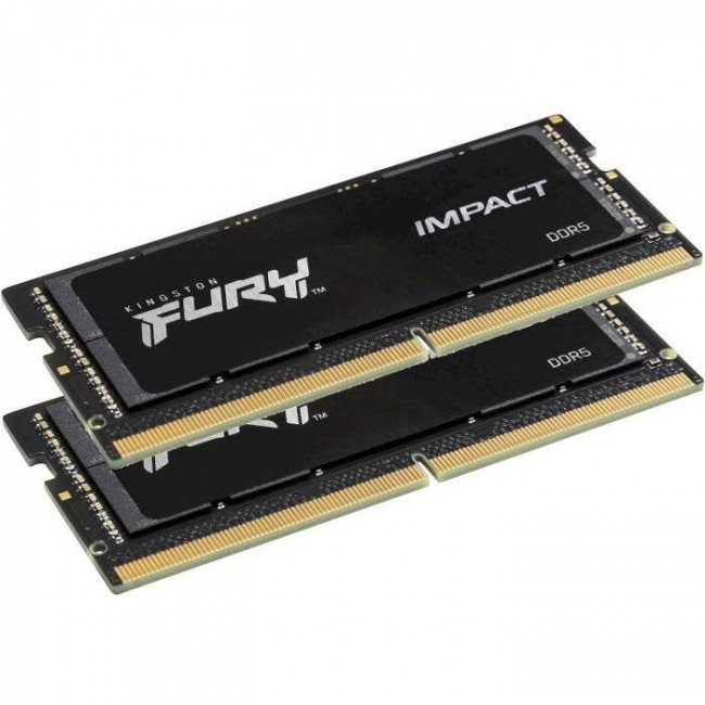 Оперативная память Kingston FURY 32 GB (2x16GB) DDR5 6400 MHz Impact Black (KF564S38IBK2-32)