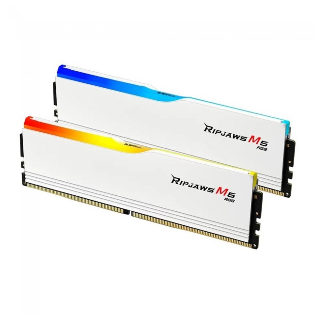 Оперативная память G.Skill 32 GB (2x16GB) DDR5 6400 MHz Ripjaws M5 RGB White (F5-6400J3239G16GX2-RM5RW)
