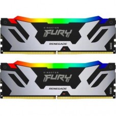 Kingston FURY 32 GB (2x16GB) DDR5 7200 MHz Renegade Silver/Black RGB (KF572C38RSAK2-32)