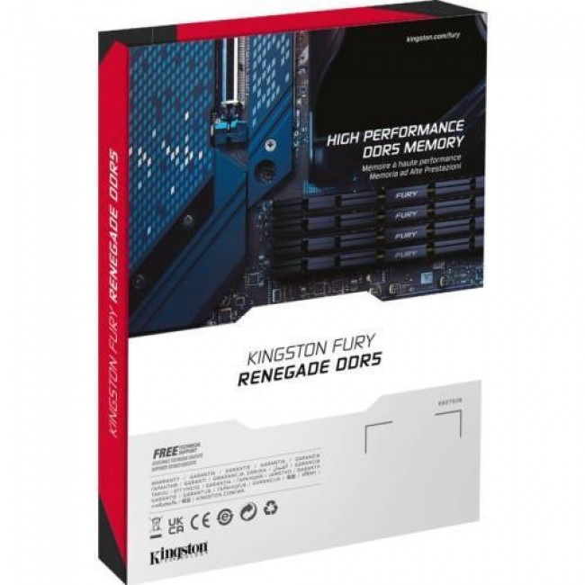 Kingston FURY 32 GB (2x16GB) DDR5 8000 MHz Renegade Silver/Black (KF580C38RSK2-32)