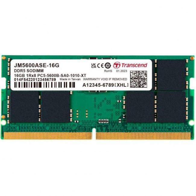Transcend 32 GB SO-DIMM DDR5 5600 MHz JetRam (JM5600ASE-32G)