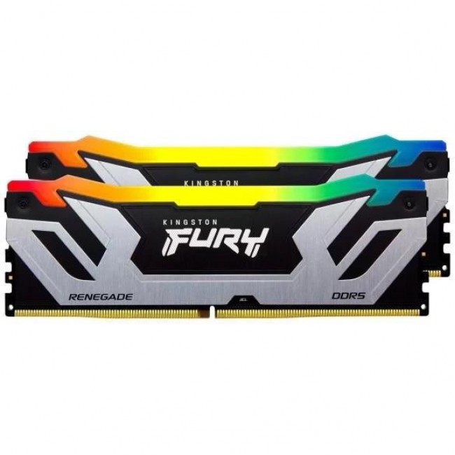 Kingston FURY 48 GB (2x24GB) CUDIMM DDR5 8400 MHz Renegade Silver/Black RGB (KF584CU40RSAK2-48)