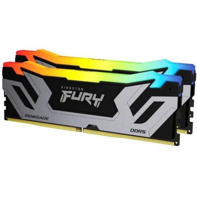 Kingston FURY 48 GB (2x24GB) CUDIMM DDR5 8400 MHz Renegade Silver/Black RGB (KF584CU40RSAK2-48)