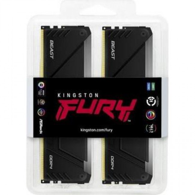 Kingston FURY 64 GB (2х32GB) DDR4 3200 MHz Beast RGB (KF432C16BB2AK2/64)