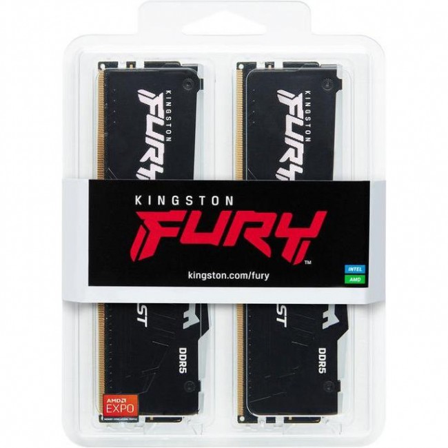 Kingston FURY 64 GB (2x32GB) DDR5 5200 MHz Beast RGB EXPO (KF552C36BBEAK2-64)