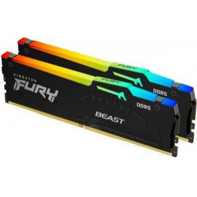 Kingston FURY 64 GB (2x32GB) DDR5 5600 MHz Beast RGB (KF556C40BBAK2-64)