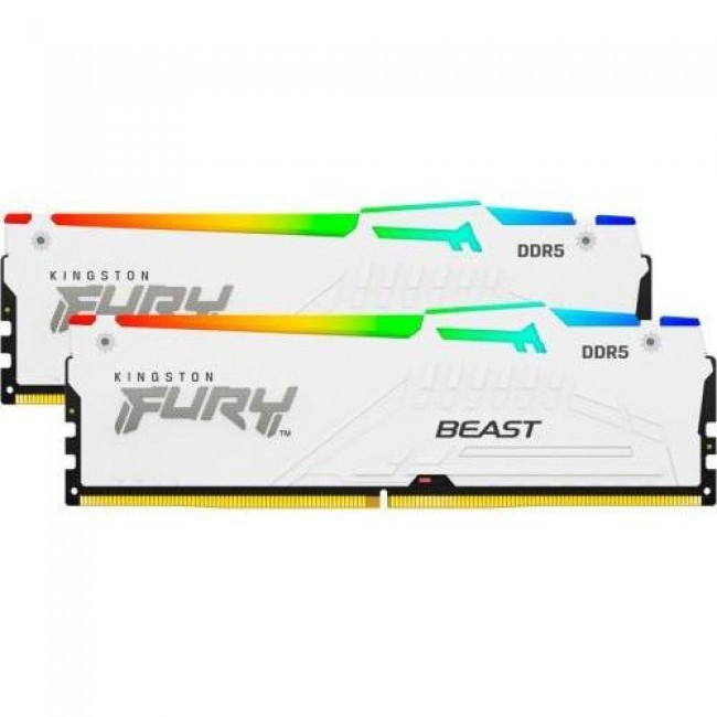 Kingston FURY 64 GB (2x32GB) DDR5 5600 MHz Beast RGB EXPO White (KF556C36BWEAK2-64)