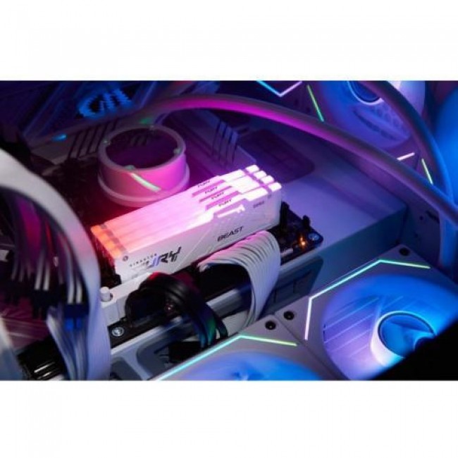 Kingston FURY 64 GB (2x32GB) DDR5 5600 MHz Beast RGB EXPO White (KF556C36BWEAK2-64)
