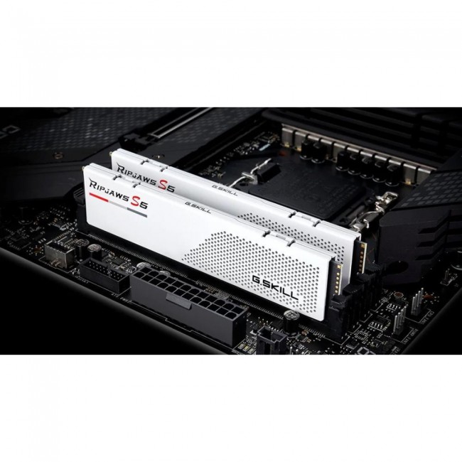 G.Skill 64 GB (2x32GB) DDR5 5600 MHz Ripjaws S5 Matte White (F5-5600J3636D32GX2-RS5W)