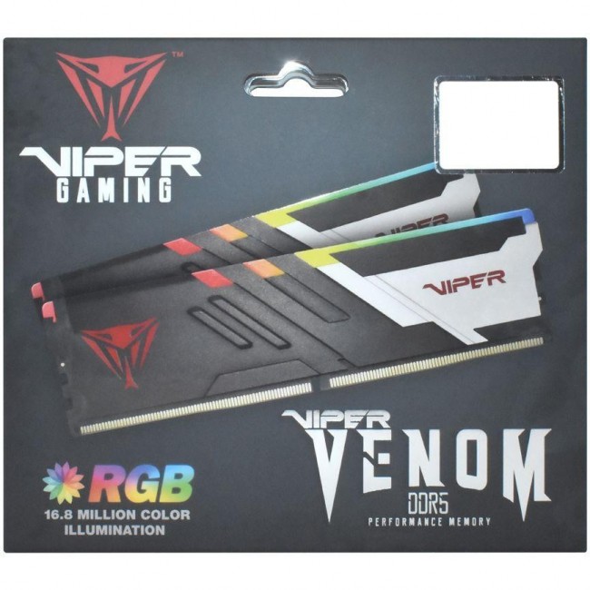 PATRIOT 64 GB (2x32GB) DDR5 5600 MHz Viper Venom RGB (PVVR564G560C40K)