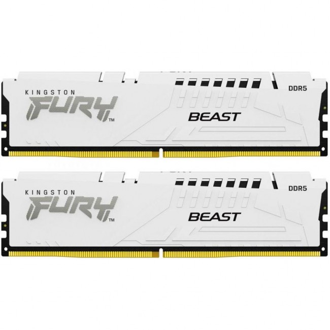 Оперативная память Kingston FURY 64 GB (2x32GB) DDR5 6000 MHz Beast White (KF560C30BWK2-64)