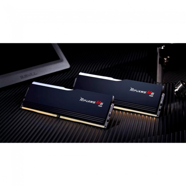 G.Skill 64 GB (2x32GB) DDR5 6000 MHz Ripjaws M5 RGB Black (F5-6000J3238G32GX2-RM5RK)