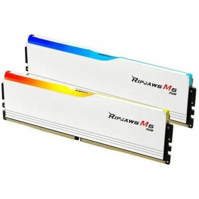 G.Skill 64 GB (2x32GB) DDR5 6000 MHz Ripjaws M5 RGB White (F5-6000J3040G32GX2-RM5RW)
